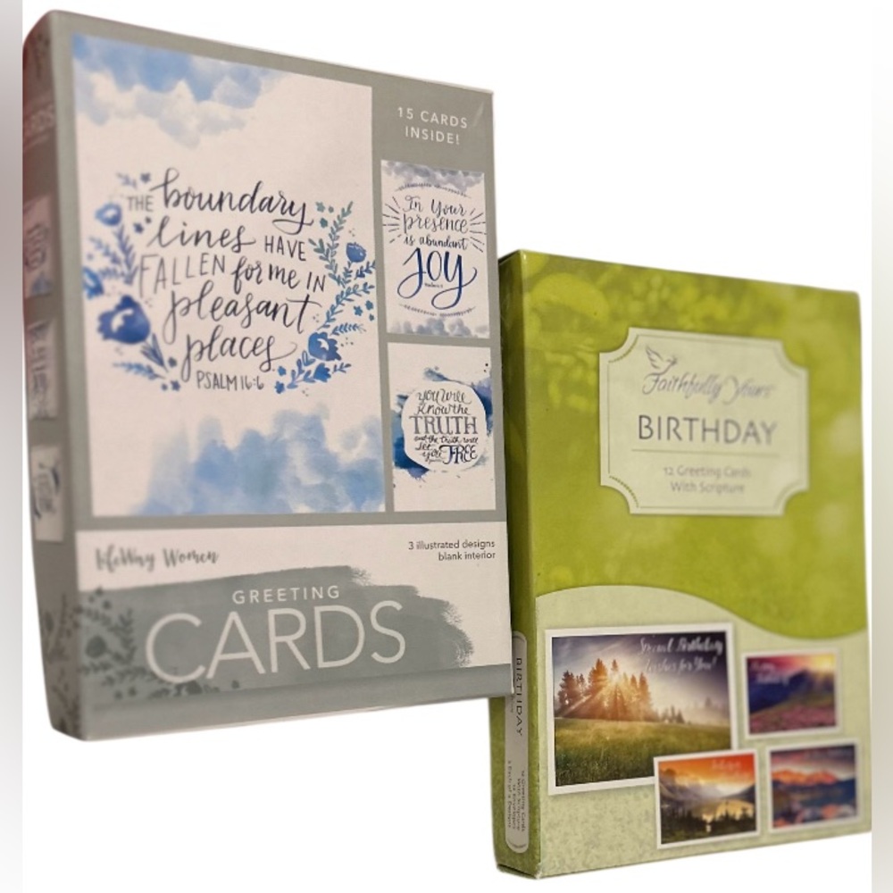 Faithfully yours  the Brand Blue and Green Birthday Cards